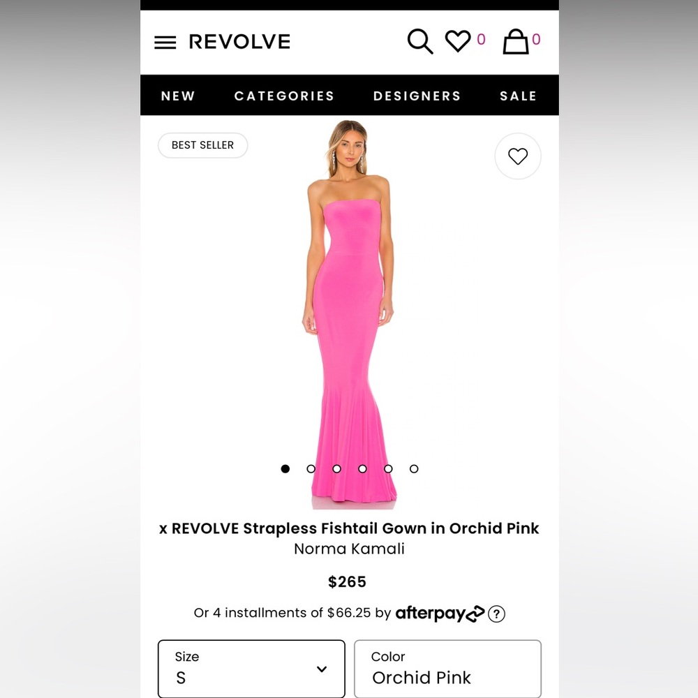 Norma Kamali Fishtail Gown